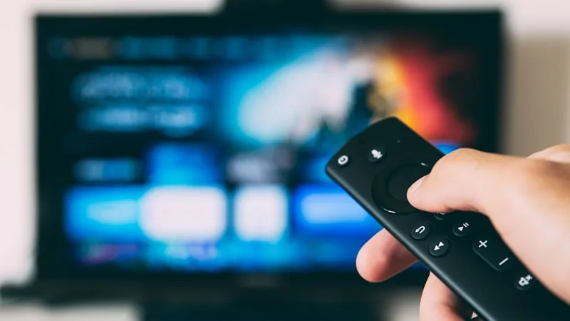 Television screen illustration representing an IPTV live channel guide