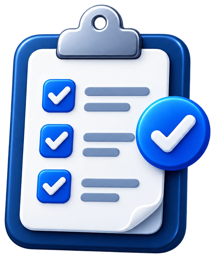Checklist icon representing IPTV setup requirements