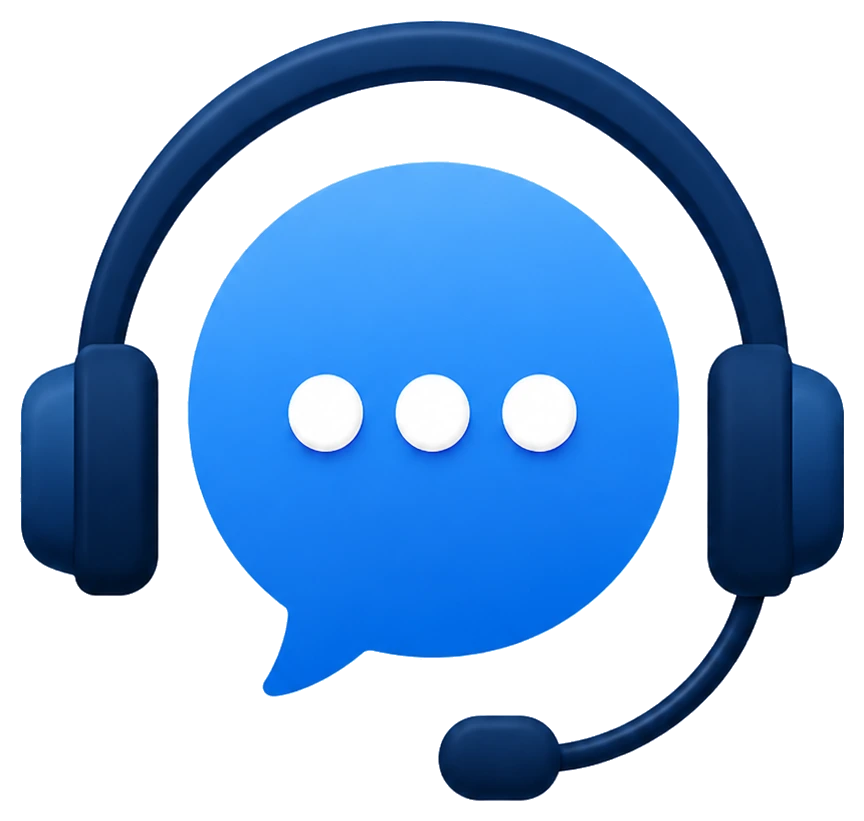 Support headset icon representing PrestigeIPTV customer service